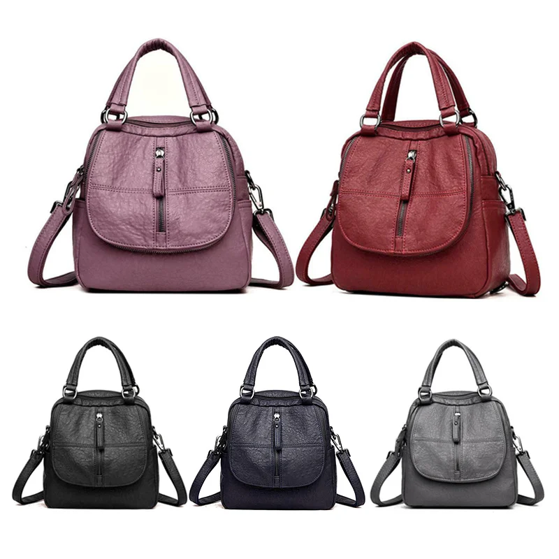 2019 женская сумка через плечо из искусственной кожи многофункциональная