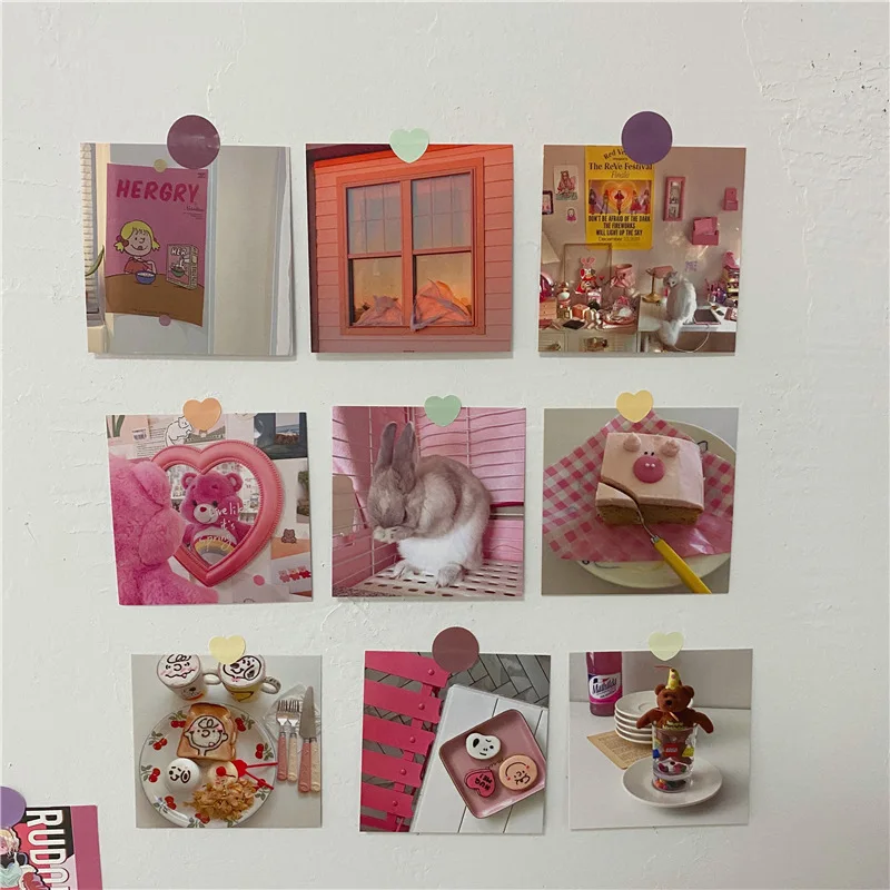 9 листов розовая серия для девочек реквизит фотосъемки открытки пустые