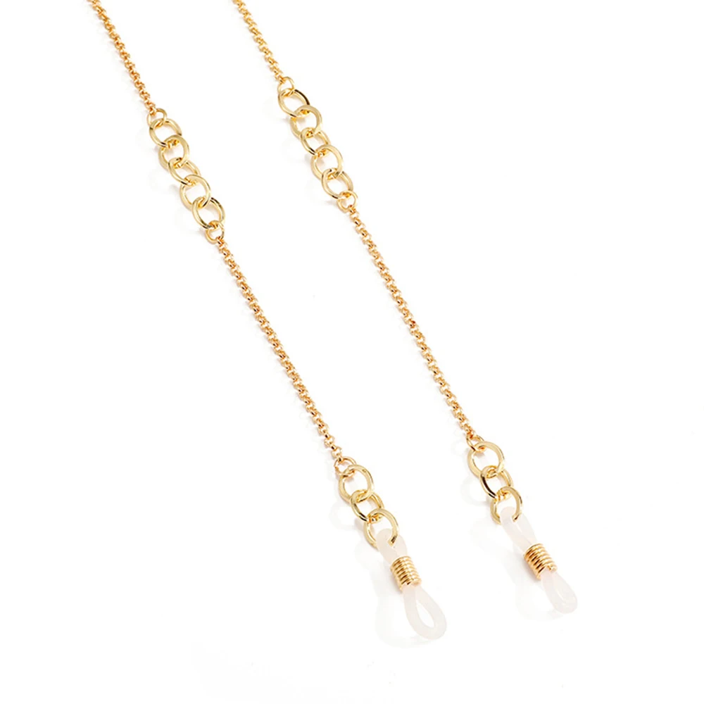 Ожерелье цепочка в стиле панк для женщин и мужчин металлическая круглая