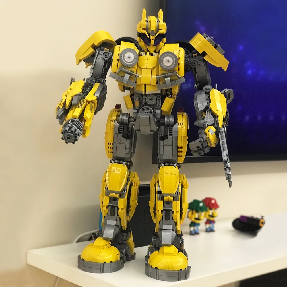 CreatoringExpert идеи робот трансформер Optimus грузовик Moc модульные кирпичи Bumblebeed