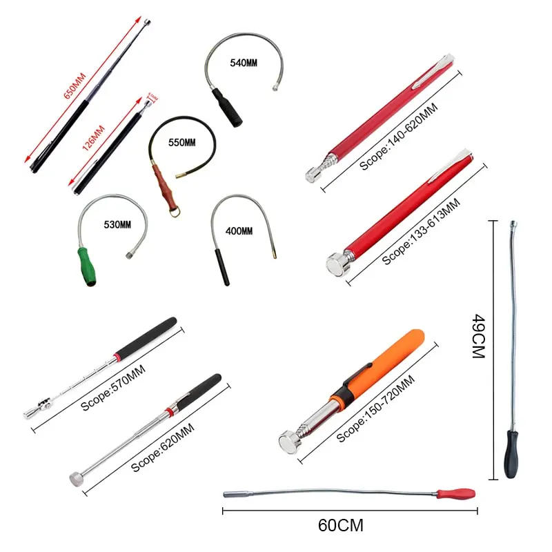 Регулируемая магнитная ручка телескопическая Магнитная Палочки инструмент