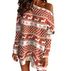 Мини-платье с открытыми плечами Ele-Choice, Осеннее прямое вечернее платье с длинным рукавом, уличная одежда для повседневной работы