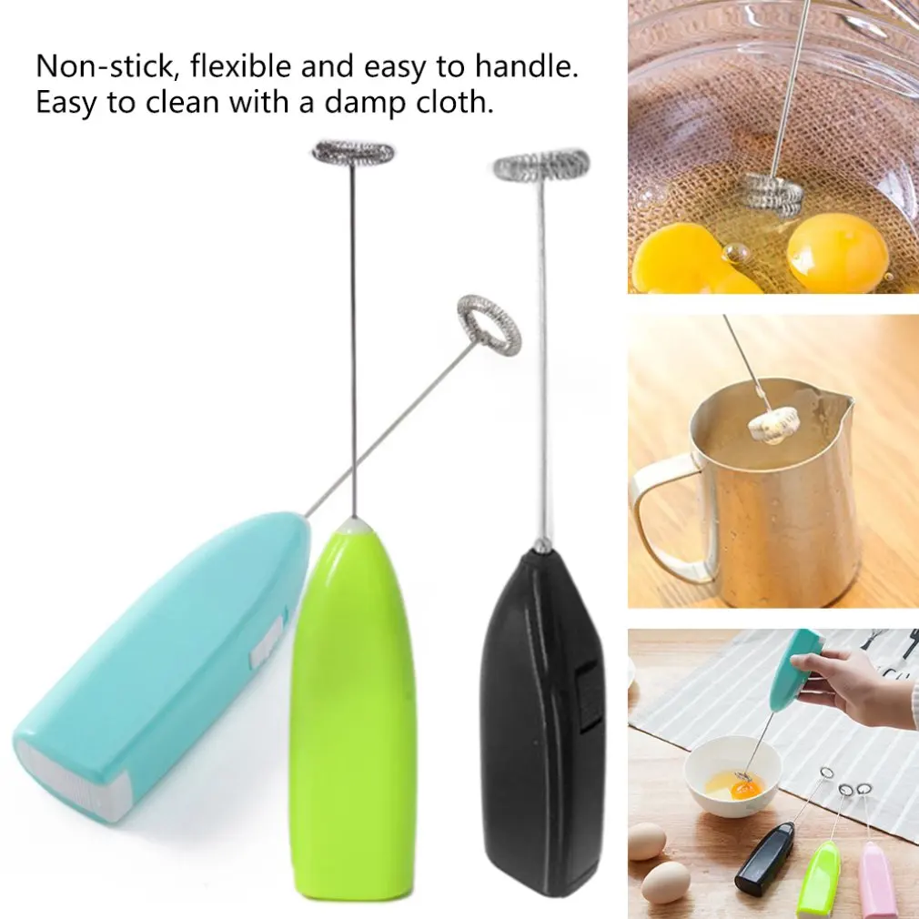 

Milk Drink Coffee Whisk Mixer Electric Egg Beater Frother Foamer Mini Handle Stirrer Practical Kitchen Cooking Tool