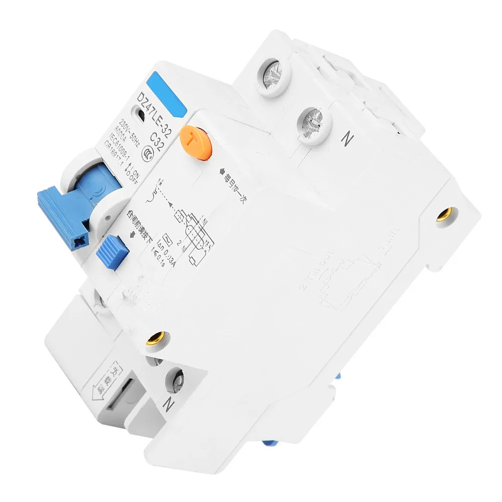 DZ47LE 32 1P + N C32 RCCB автоматический выключатель остаточного тока 30mA 230V высокого