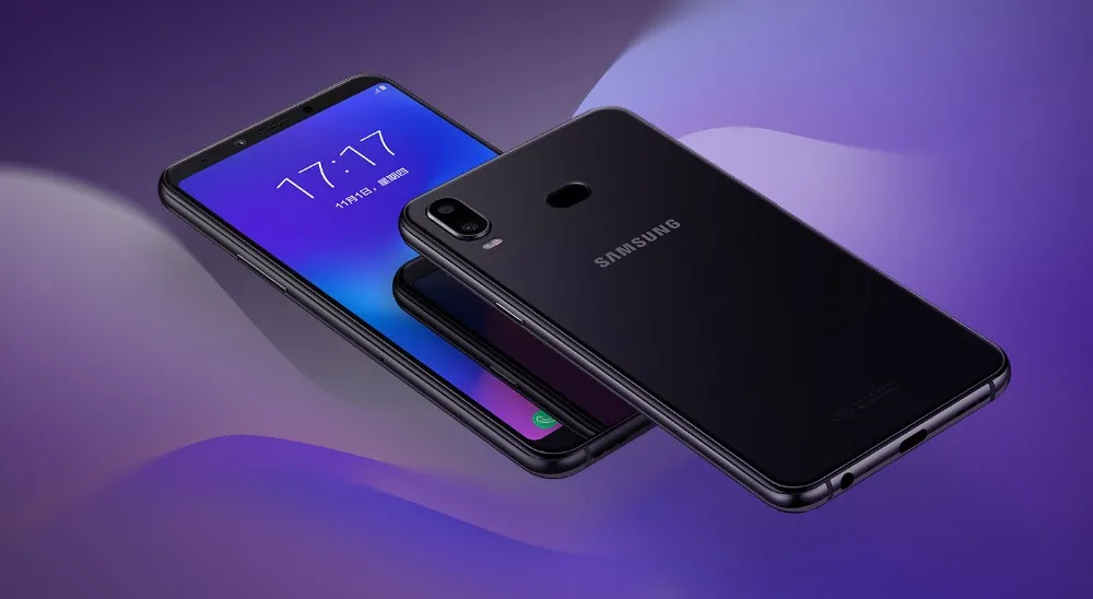 Samsung Galaxy A6s G6200 6 ГБ 64 Гб 6," FHD+ 6 Гб ram 64 Гб rom Восьмиядерный мобильный телефон Snapdragon 660 3300 мАч Android
