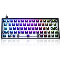 gk64 gk64x gk64xs rgb hot swap programmable bluetooth wired case pcb plate cherry mx keyboard diy kit replacable space
