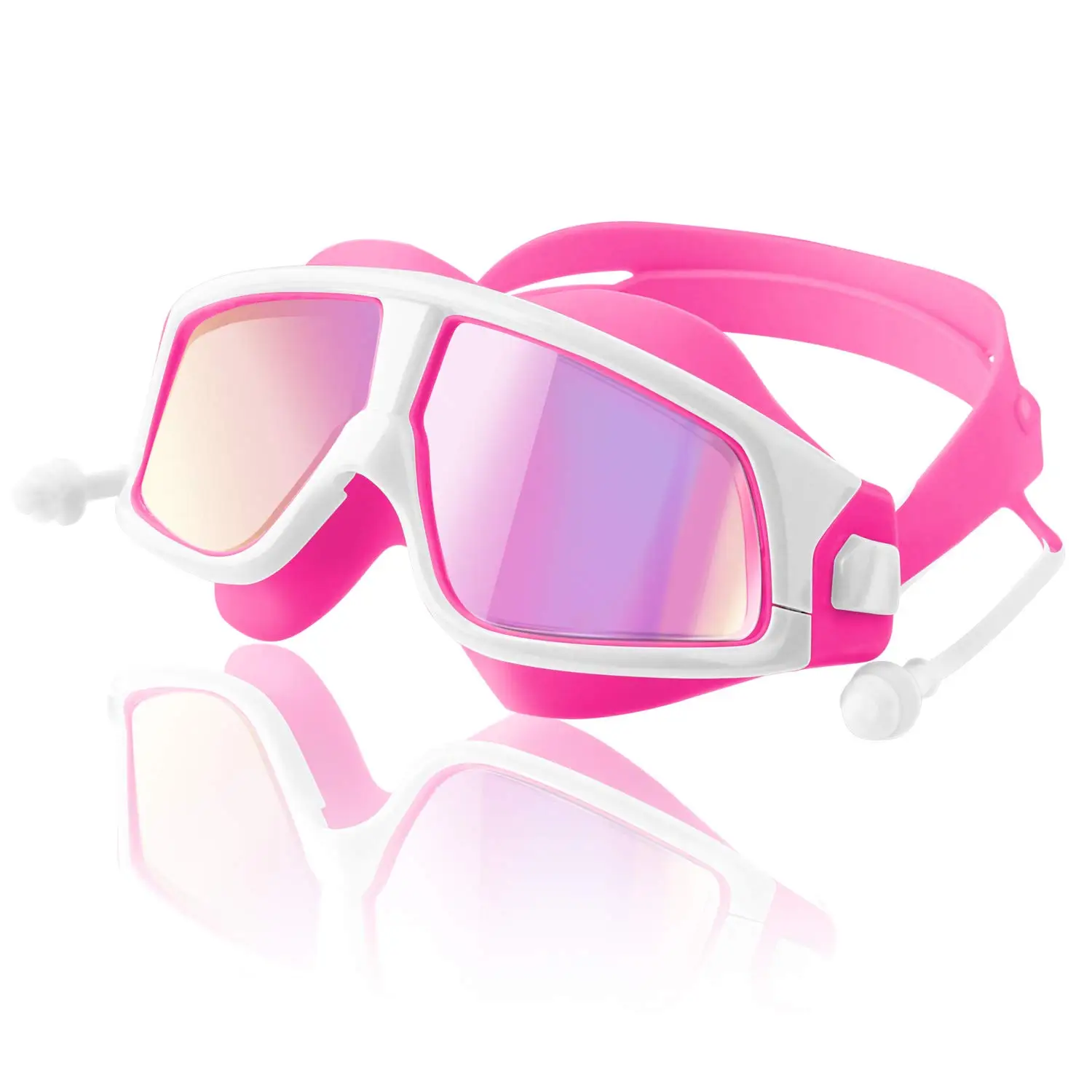 Детские очки для плавания прозрачные без протекания анти туман УФ защита