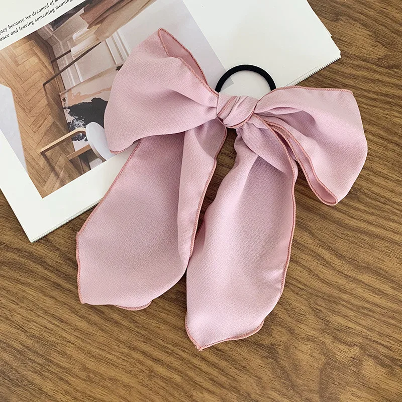 Бесплатная доставка модные женские одноцветные ленты с бантом заколки для волос