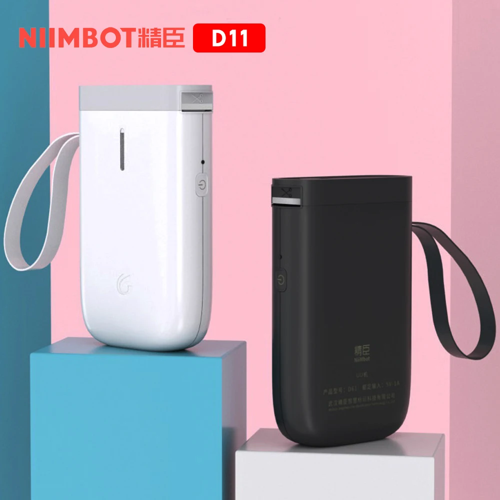 Беспроводной принтер для этикеток Niimbot D11 портативный карманный Bluetooth