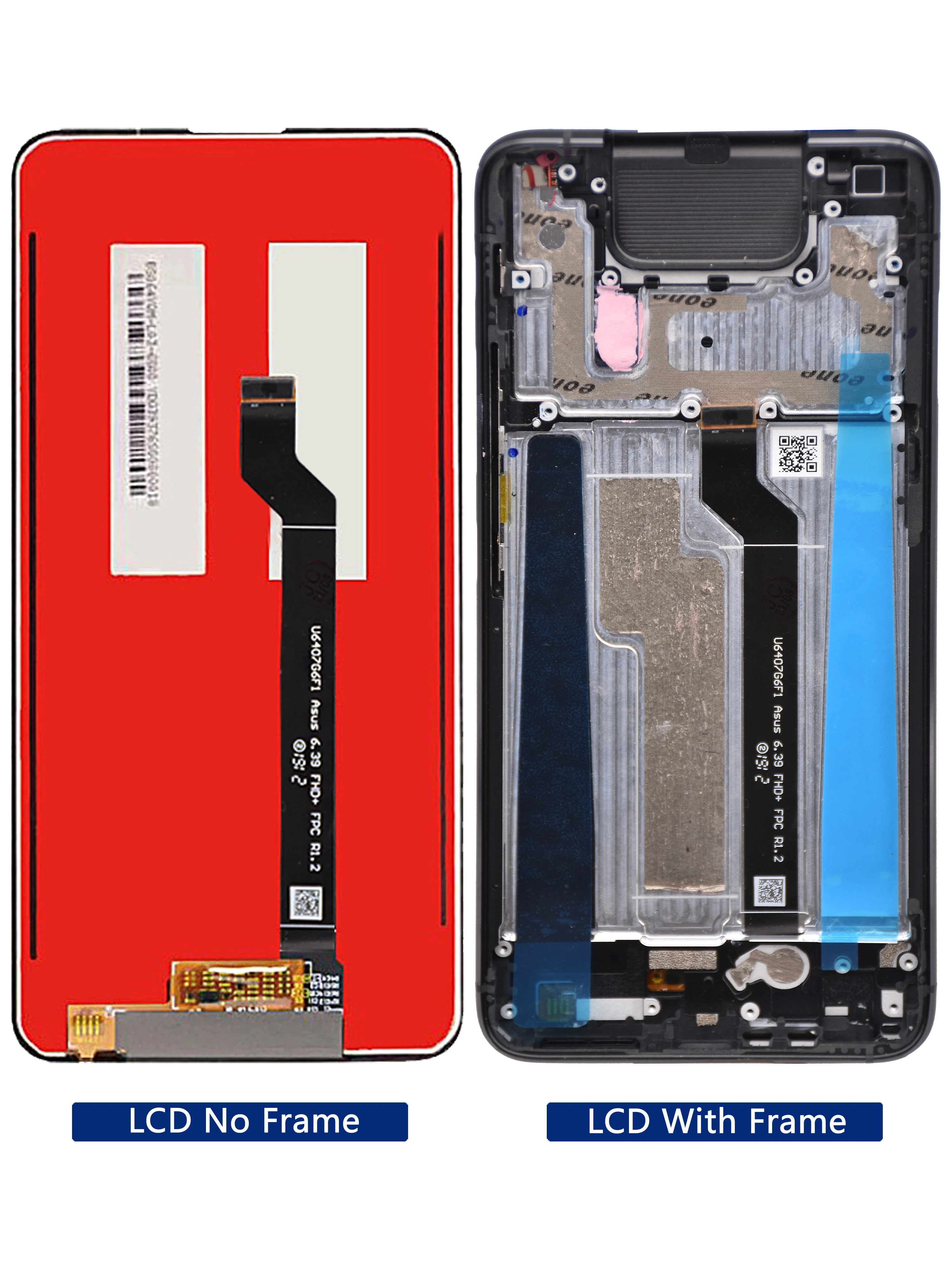 6.4&quotOriginal For ASUS Zenfone 6 ZS630KL LCD Touch Screen Digitizer Assembly Replacement for Zenfone6 LCD+Frame - купить по