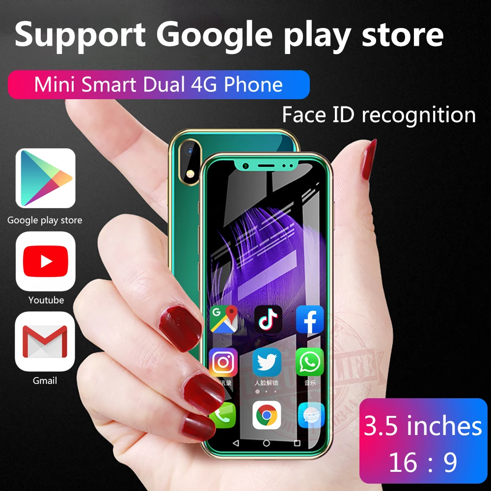 Anica K-TOUCH i9s 3g+ 32G маленький мини двойной 4G Ультра тонкий 3,5 экран Face ID dual SIM двойной режим ожидания Android 8,1
