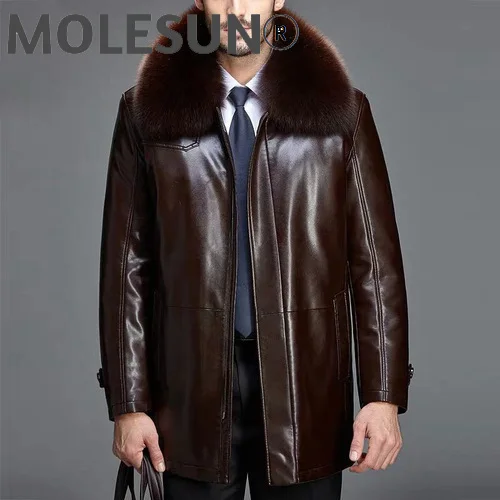 

AKOOSUN Men Jacket 2021 Men's Clothing Winter Clothes Real Rabbit Fur Coat 100% Rabbit Fur Collar Parkas Male Ropa Hombre LXR484