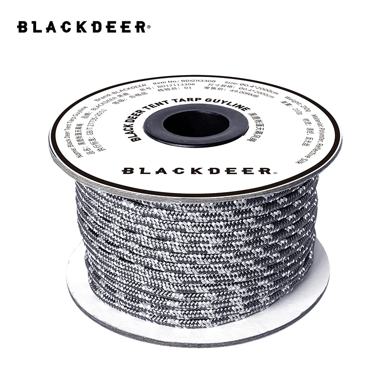 BLACKDEER 8pcs Camping Tent Pegs Aluminum Alloy Tent Nail Hiking Hook Nail Tent Stake guy line Wind rope buckle accessories