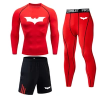 mens compression winter thermal underwear clothing fitness training kit long johns winter male quick drying shirt sports suit