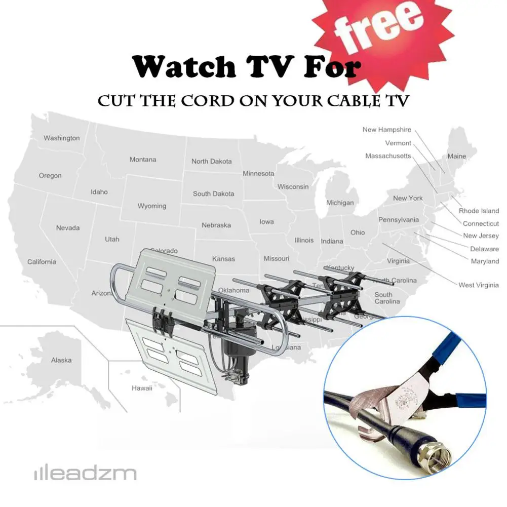 360 градусов Инфракрасная антенна дистанционного управления HD цифровой ТВ сигнал