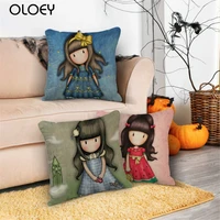 cushion cover cartoo girl new year gift style short plushpeach skinpolyester pillows case sofa cases for living room bed cover