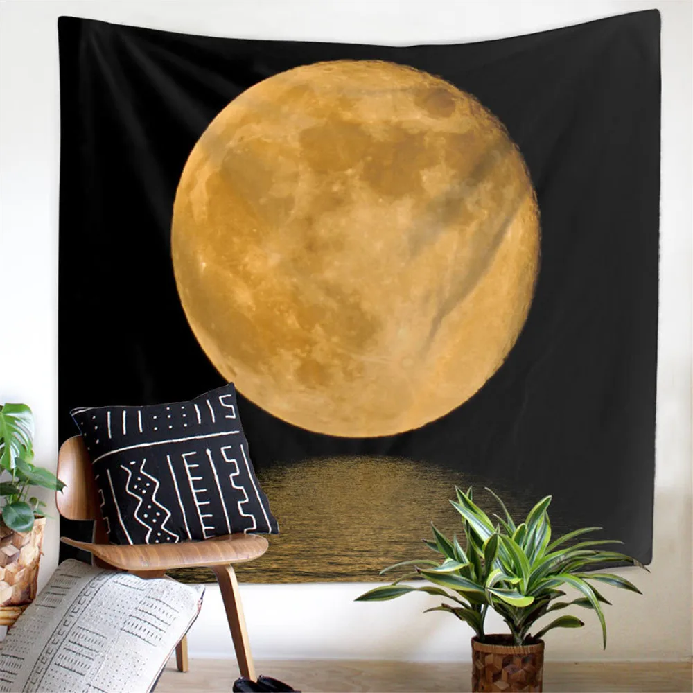 Гобелен с Луной настенный подвесной плед для пикника покрывало палатка кемпинга