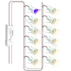 Светодиодный прожектор с регулируемой яркостью, 1 Вт, 12 В, IP65, 1 Вт, 5050, 12 В постоянного тока, IP67, 0-10 В, симистор, драйвер мини Точечный светильник, для пола в ванной, CE