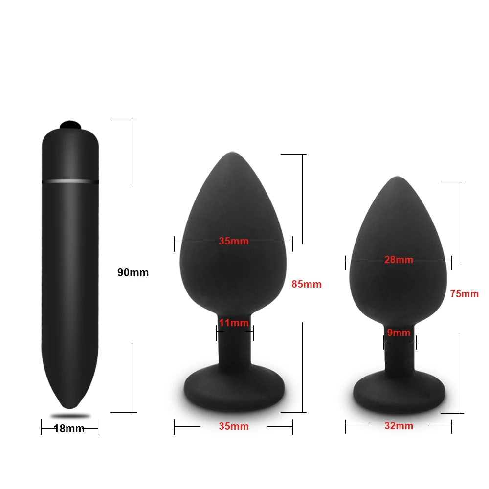 Beginner Silicone Anal Plug Butt Prostate Massager Gay Product Mini Erotic Bullet Vibrator Sex Toys for Women Men Adult 18 | Красота и