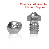 phaetus v6 plated copper nozzle v6 nozzle 1 75mm filament for e3d v6 dragon hotend prusa i3 mk3 raspberry pi 4 3d printer parts