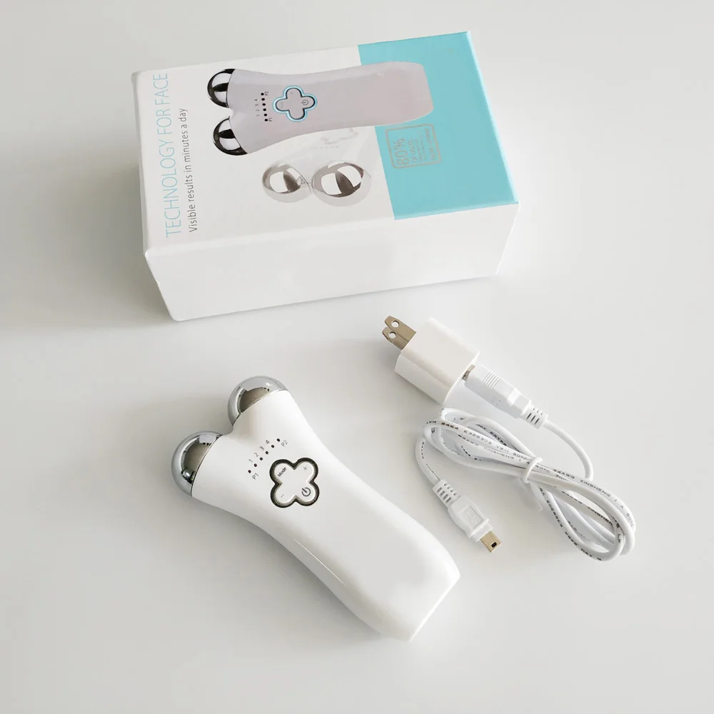 Аппарат для подтяжки кожи лица омоложения шеи спа зарядка через USB био-микротока |