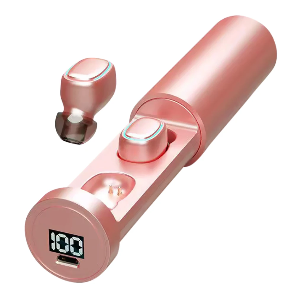 Hi fi стерео звуковые гарнитуры истинные беспроводные с зарядным боксом сенсорное