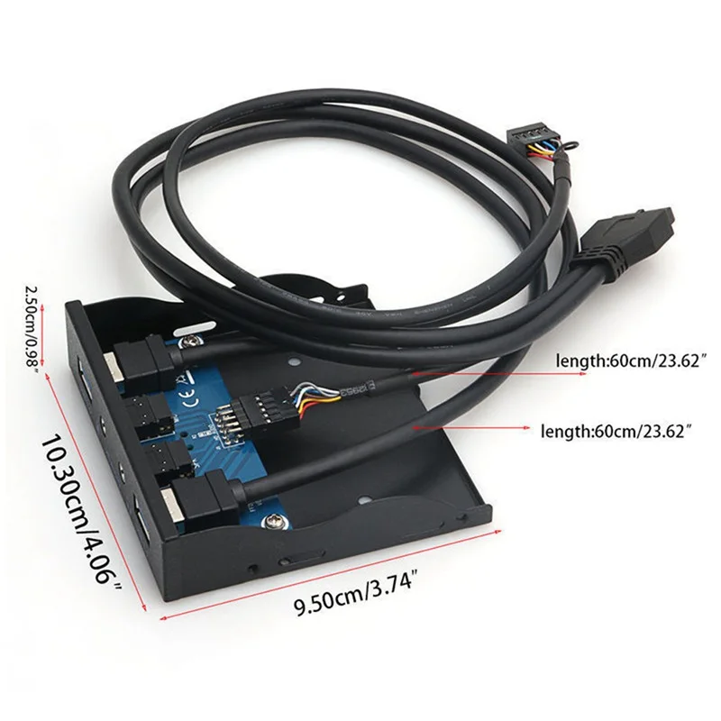 3 5 'ɲ USB3.0 A концентратор + HD o до 20pin Заголовок флоппи Передняя панель привода |