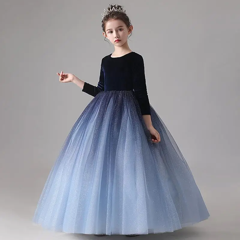 Girls Wedding Kids Dresses For Girl Party Flower Dress Teenage Lace Princess Summer Gown Children Bridesmaid Vestidos | Детская одежда