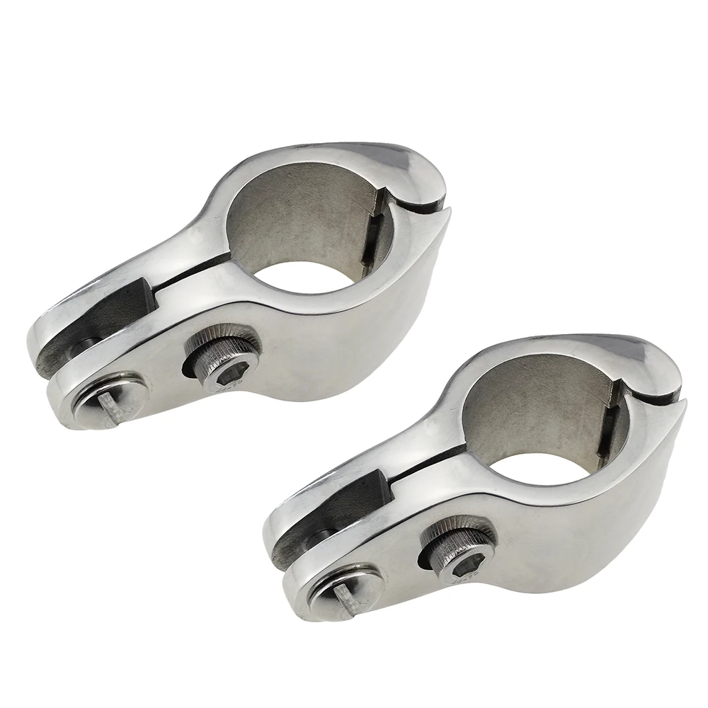 Heavy Dudy 316 Stainless Boat Bimini Top Hinged Jaw Slide(22mm/25mm/32mm/38mm) -2pc