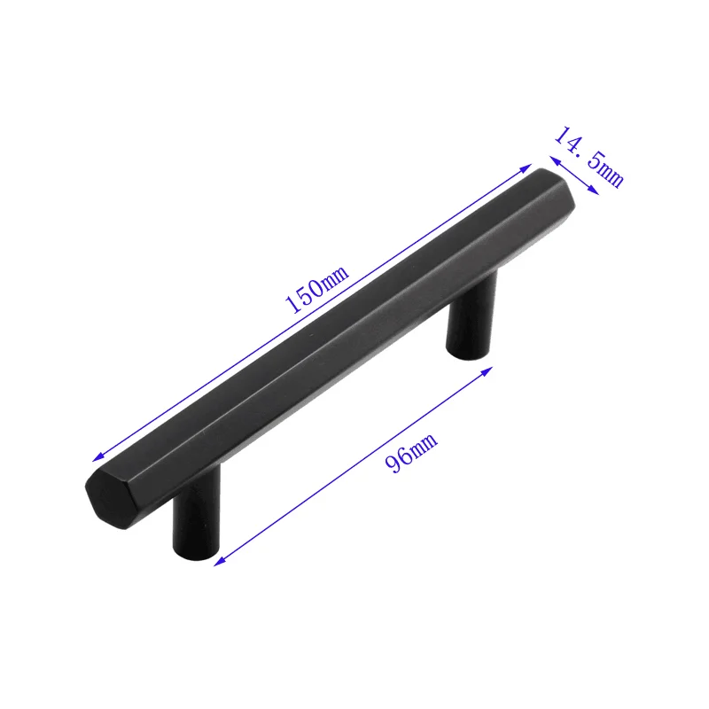 

8870 Black 96mm Hardware Furniture Handles for Cabinets and Drawers Children Knobs Aluminum