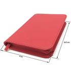 С 4 карманами коллекционная карточная папка для альбома-160 сбоку загрузочный карман в кожаном переплете TCG волшебный Покемон Yugioh карты связующего коллектор-красный