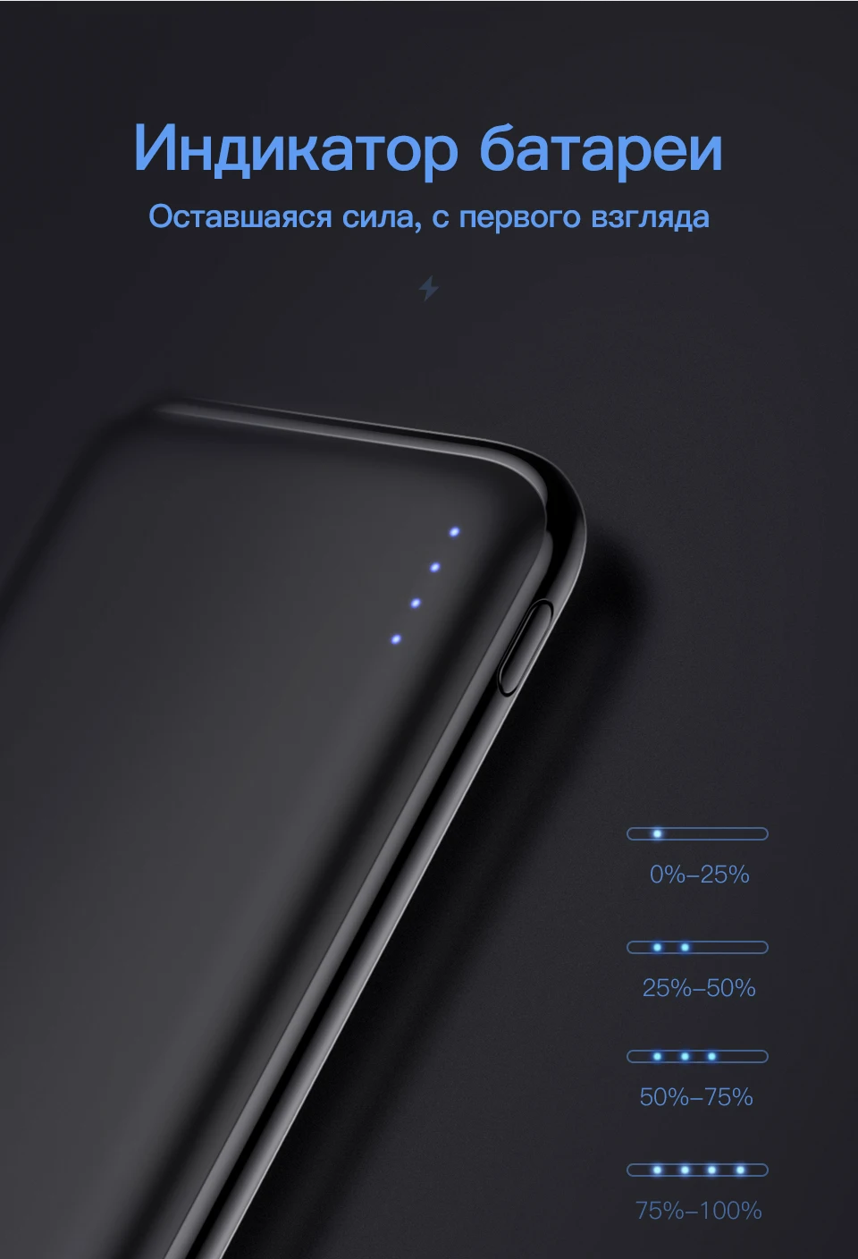 KUULAA power Bank 10000 mAh power Bank Портативная зарядка Poverbank 10000 mAh USB Внешнее зарядное устройство для Xiaomi Mi 9 8 iPhone