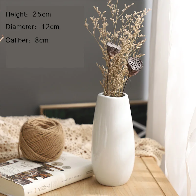 Скандинавская белая ваза со звездами домашняя керамика сушеные цветы