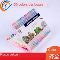mixed color painted plastic gel pen 30 colors per pack office art supplies student stationery gift