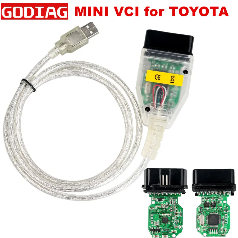 MINI VCI для TOYOTA V14.20.019 один кабель Поддержка Toyota TIS OEM диагностическое программное