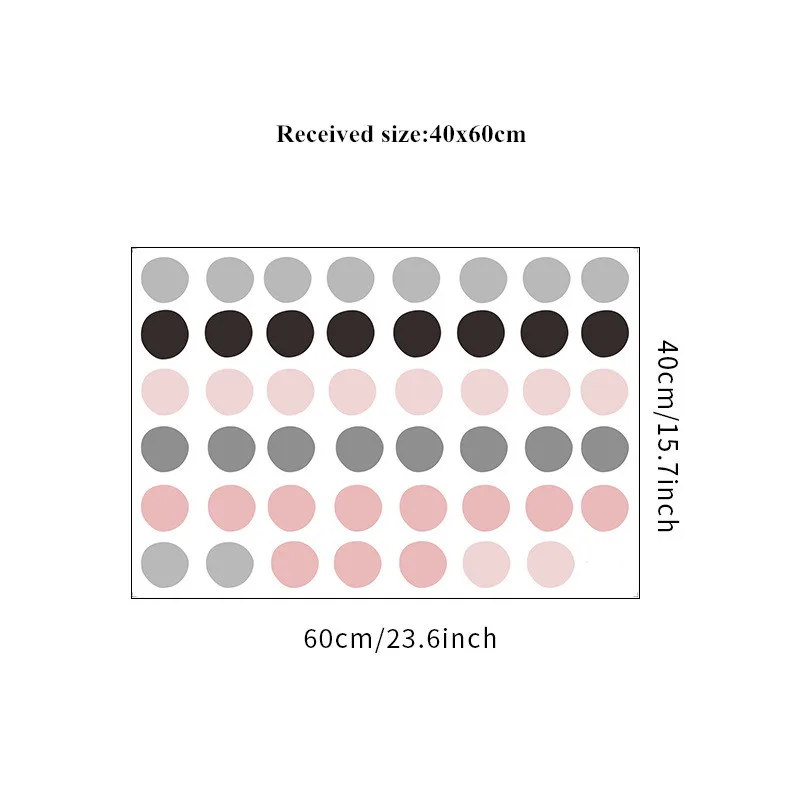 Colored Pink Gray Dots Wall Stickers For Kids Room Children Baby Bedroom Living Home Decoration Art Sticker | Дом и сад