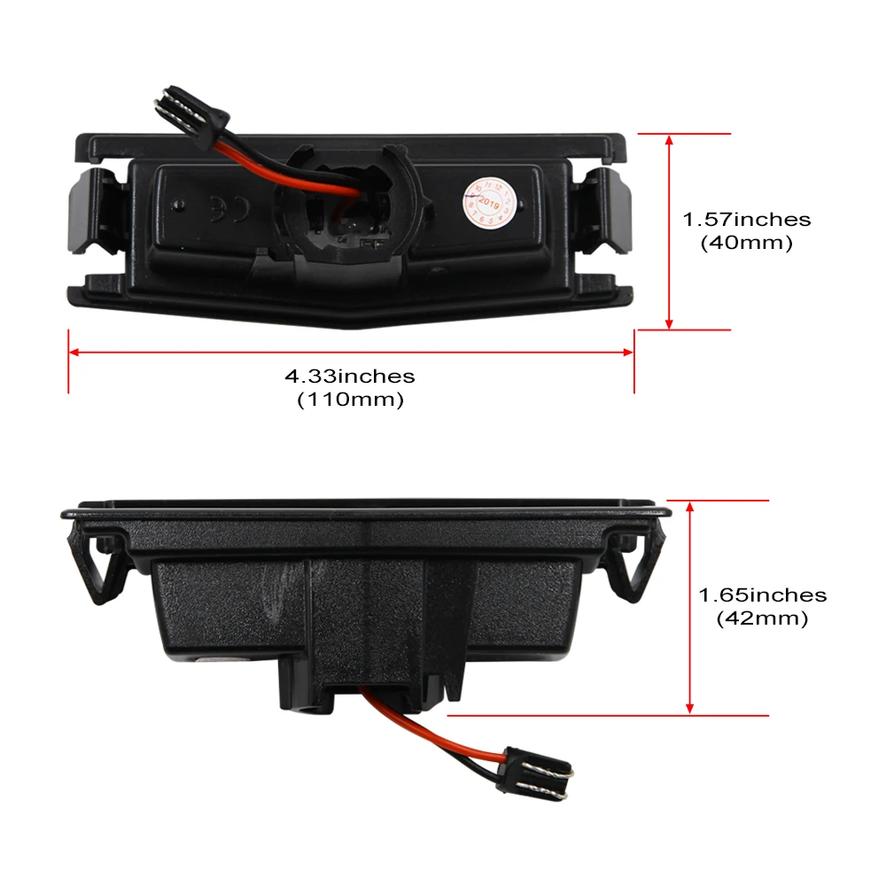 2x Флейта с номерным знаком флейта для Mazda Miata 2016 2017 2018 задняя # D09H51270 D09H51270A