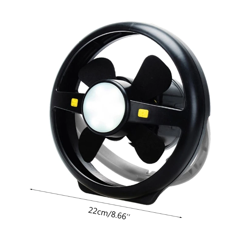 Уличный вентилятор для кемпинга светильник перезаряжаемый через USB 3600 мА/ч