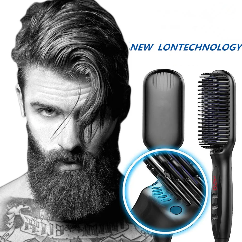 

Мужской выпрямитель для волос выпрямитель для бороды плоский утюжок Расческа для бороды профессиональный женский мужской выпрямитель для ...