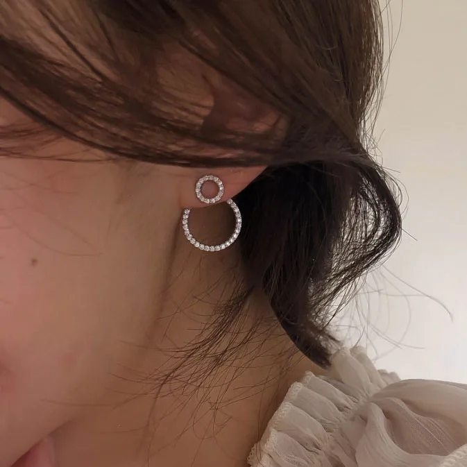 Блестящие циркониевые бусины Серьги модное ювелирное изделие высокое качество