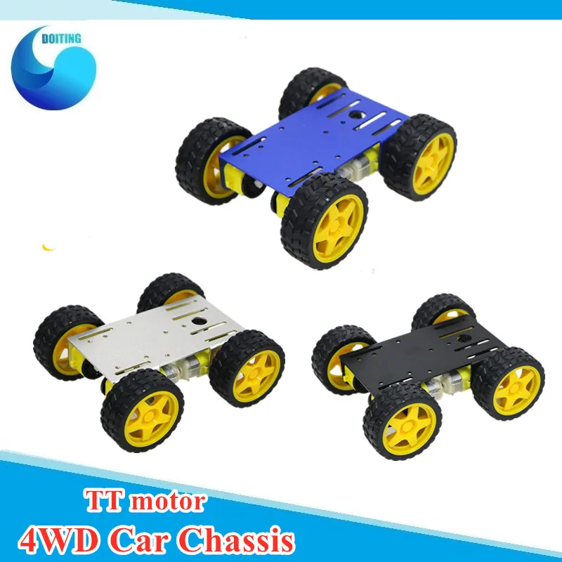 C101 4wd Smart Robot Car Kit 4 /4 Wheel Drive Chassis/ 4WD Vehicle Module TT Motor +65mm Wheels | Игрушки и хобби