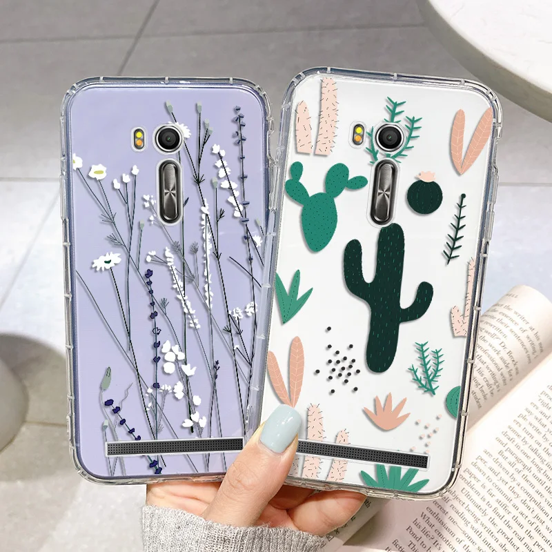 

Transparent Floral Flower Case For ASUS Zenfone Go 5 5Z Case Silicone Airbag Protective Cover For ASUS Zenfone Max Plus ZB570TL