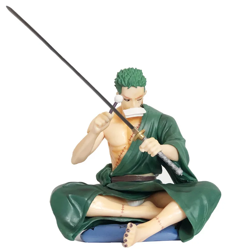 

Японская модель аниме «фугуру», новый мир, ророноа Зоро, нож, положение сидя, экшн-фигурка из ПВХ, коллекционная Подарочная игрушка