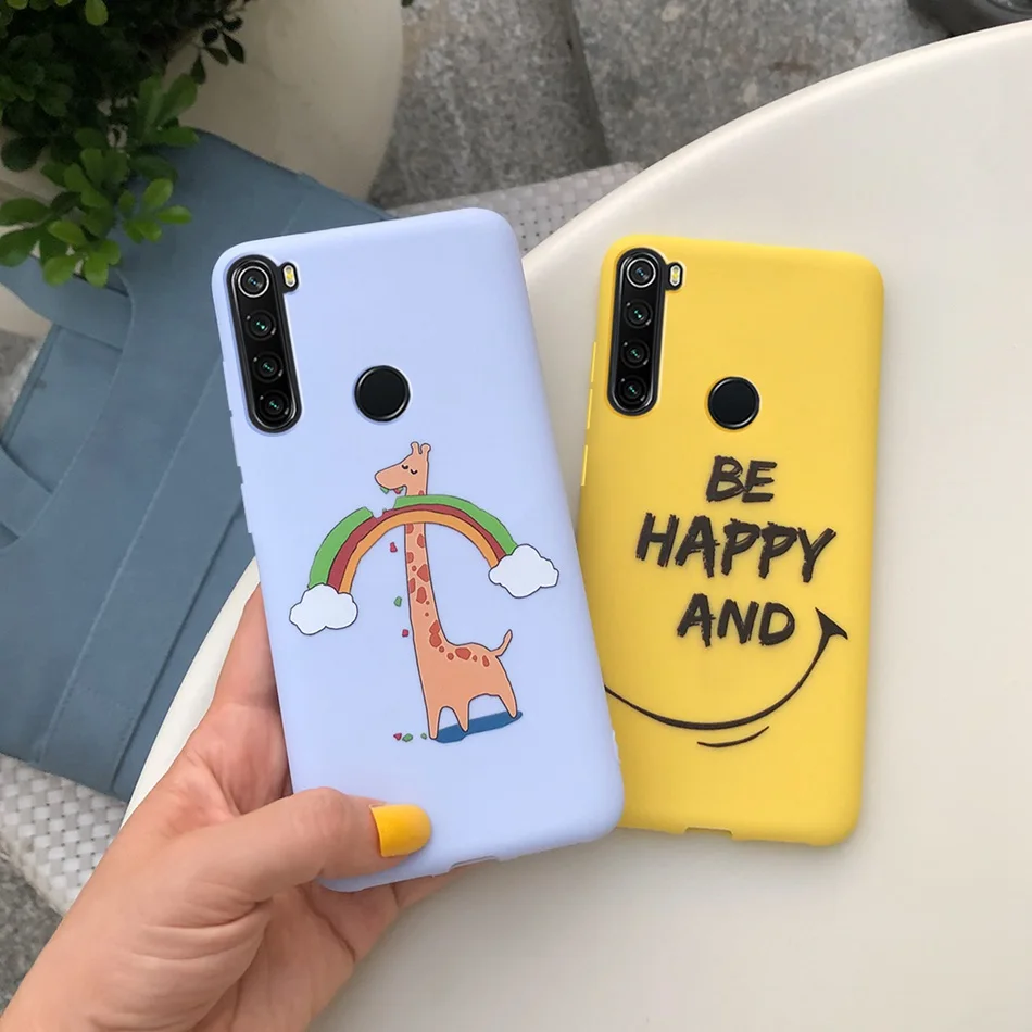 Мультяшный чехол карамельного цвета для Xiaomi Redmi Note 8 мягкие силиконовые чехлы |