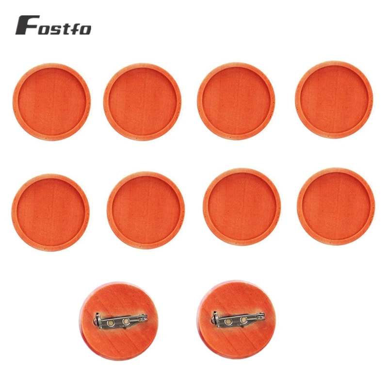 Брошь Кабошон из дерева без рисунка 10 шт./лот|Ювелирная фурнитура и компоненты| |