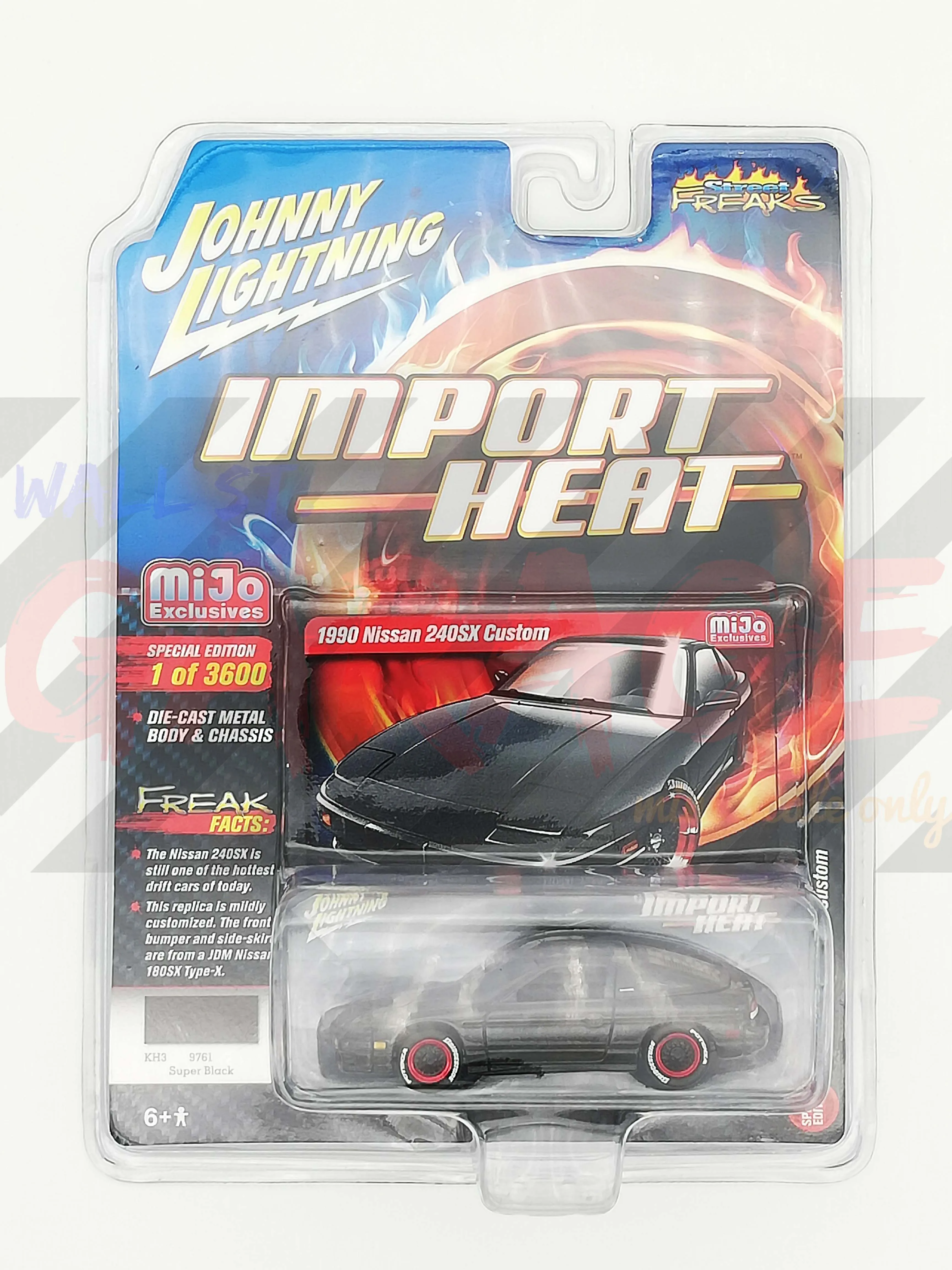 

Johnny Lightning 1:64 1990 Nissan 240SX Custom Diecast Collection of Die-casting Simulation Alloy Model Children Toys