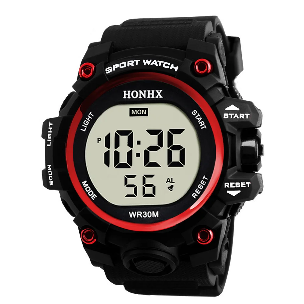 Sports Men Watch Multifunction Military Digital Alarm Clock Fashion Young People Wrist Watches Man Luminous Big Hour FD3249 | Наручные