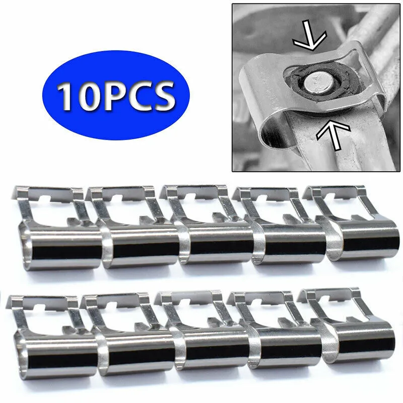 

100% Brand New Linkage Repair Clips 10pcs Auto Rods Spring Kit Silver Windscreen Wiper