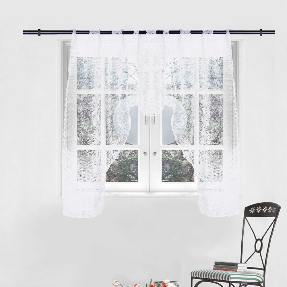 Новинка 2019 винтажная кружевная кофейная занавеска для кухни в винтажном стиле