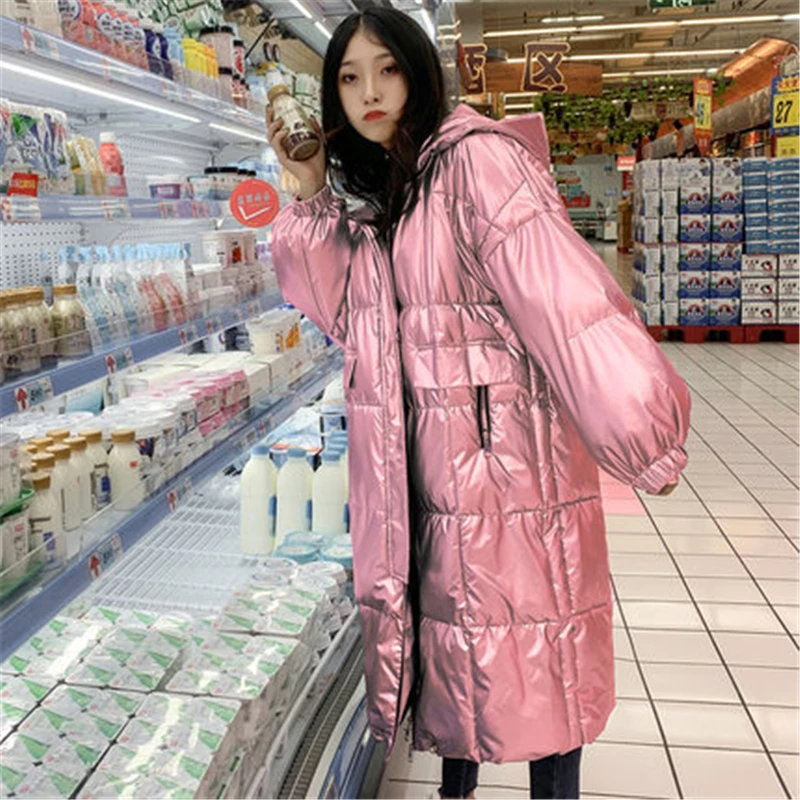 

Down Cotton coat women winter Padded Jacket 2020 new women Clothes sequined bread coat Fashion loose Parka M74